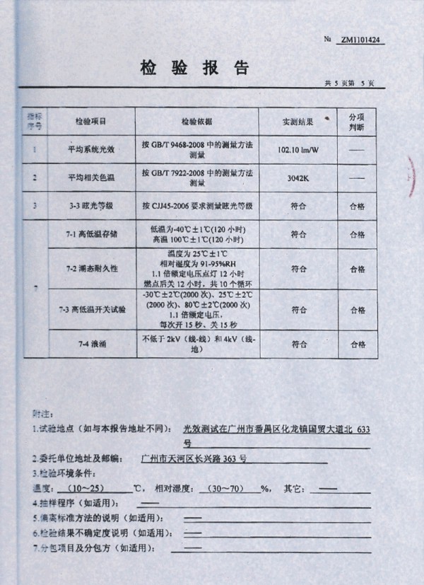 檢測報(bào)告